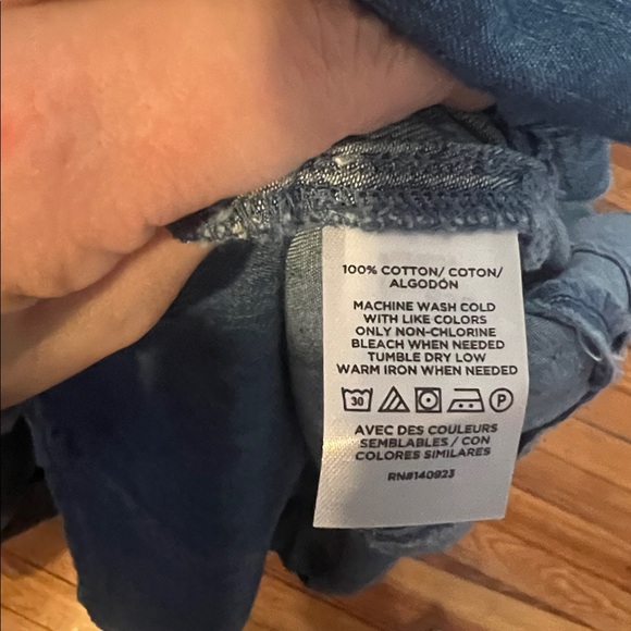 NWOT LOFT Petite Chambray Shirt Dress Size 12P - Picture 11 of 11